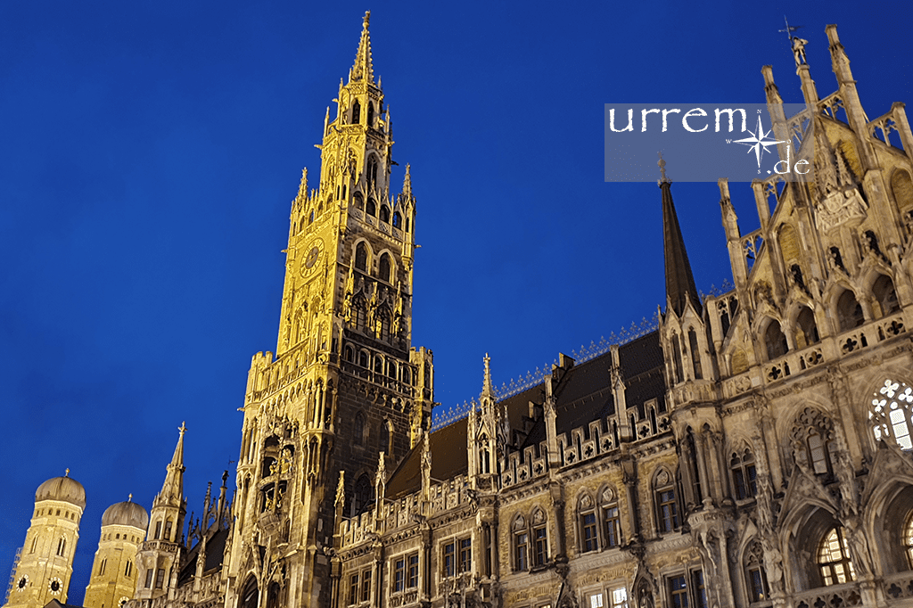 Der Marienplatz in München (Bayern, Deutschland)