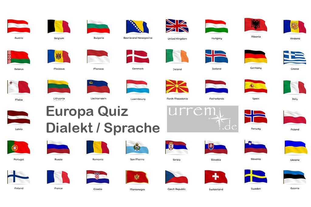 Das achte Quiz: Dialekte u. Sprachen Europa. Die Quizze folgen im Abstand von ca 4 Wochen. Jedes Europaquiz ist mit einem anderen Unterthema