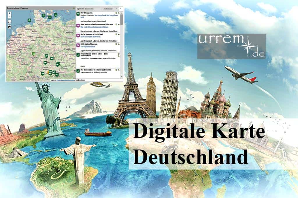 Digitale Karte Deutschland - Kostenlose Landkarte