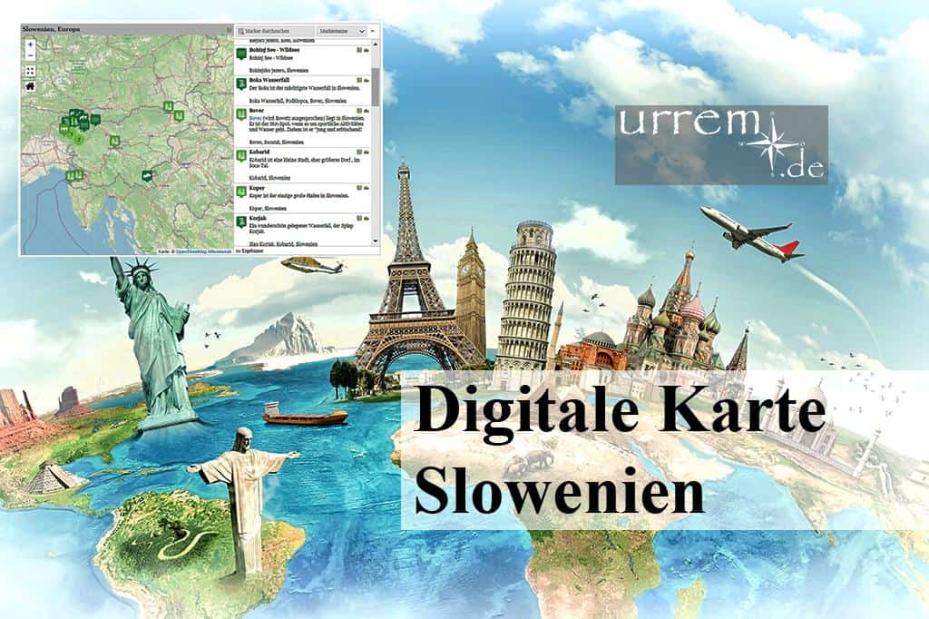 Digitale Karte Slowenien - Jetzt Landkarte kostenfrei nutzen